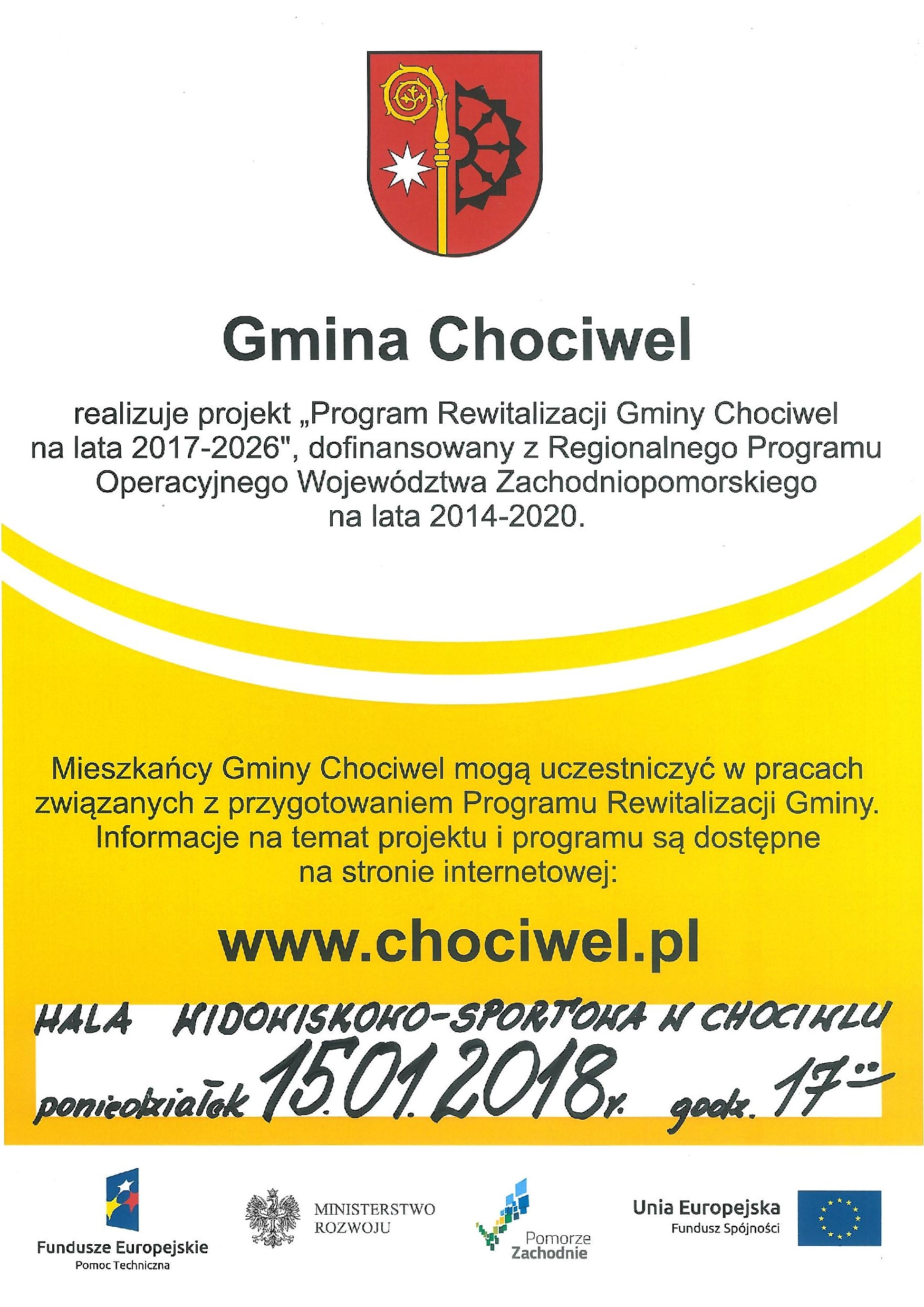 Spotkanie w sprawie Programu Rewitalizacji Gminy Chociwel