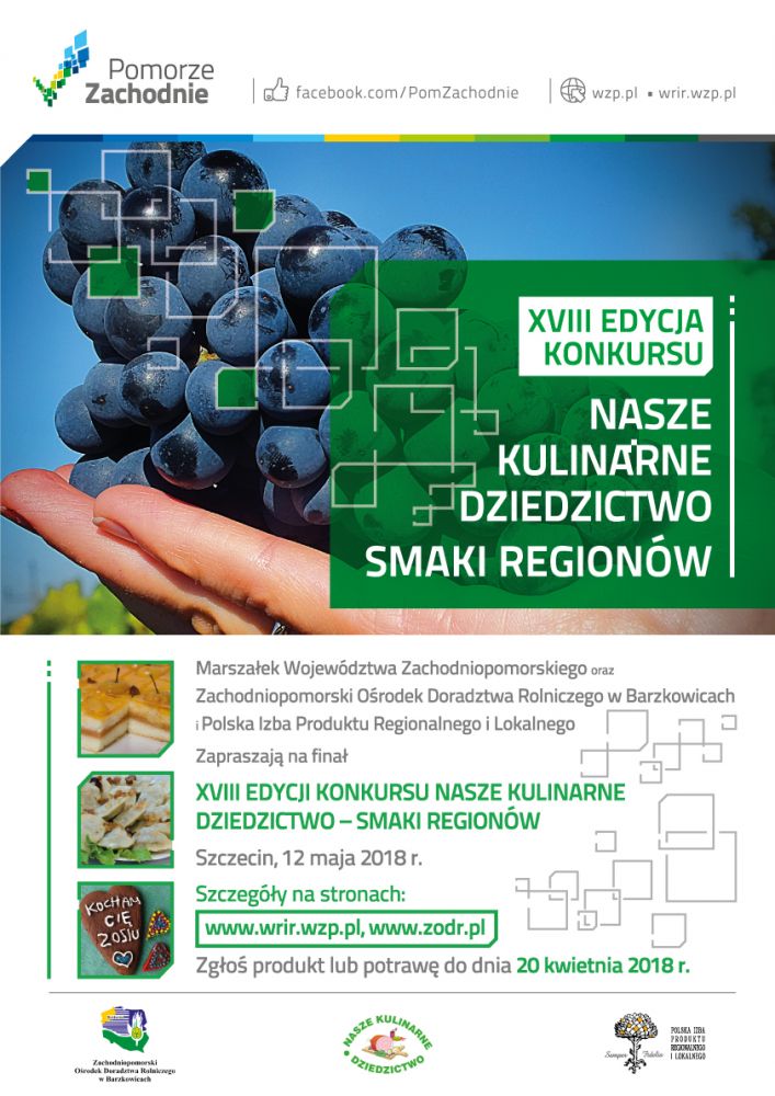 XVIII Edycja konkursu nasze kulinarne dziedzictwo smaki regionów.