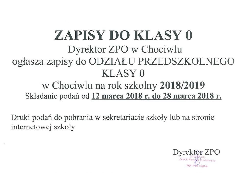 zapisy kl0