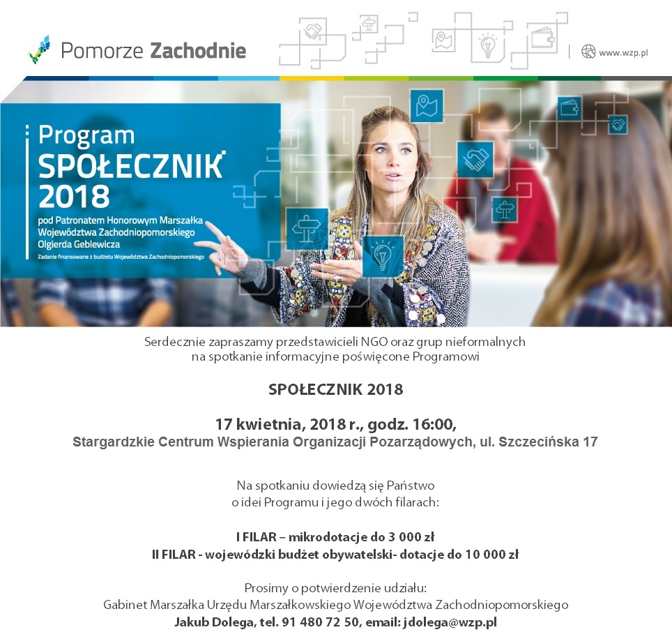 Społecznik - 2018 - spotkanie informacyjne