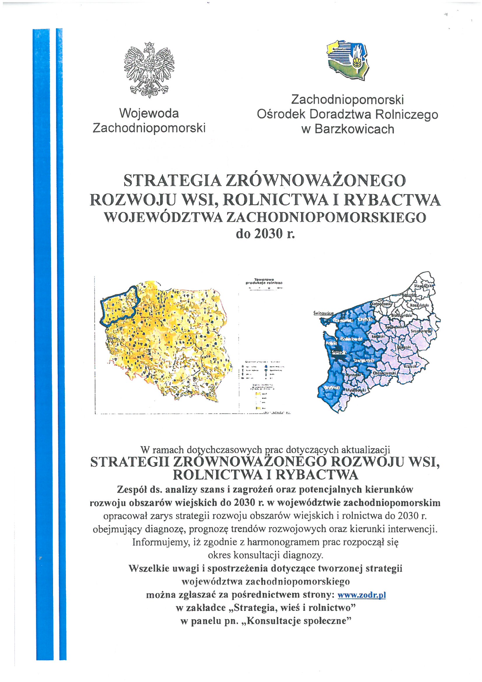 Strategia rozwoju obszarów wiejskich i rolnictwa do 2030 roku - konsultacje