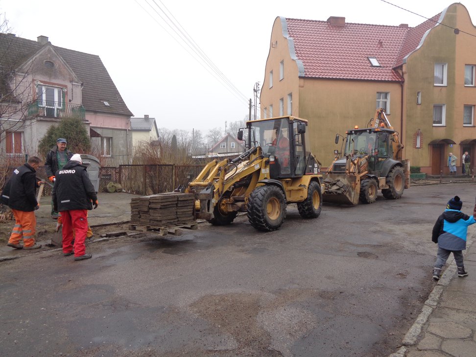 Remont ulicy Poznańskiej w Chociwlu