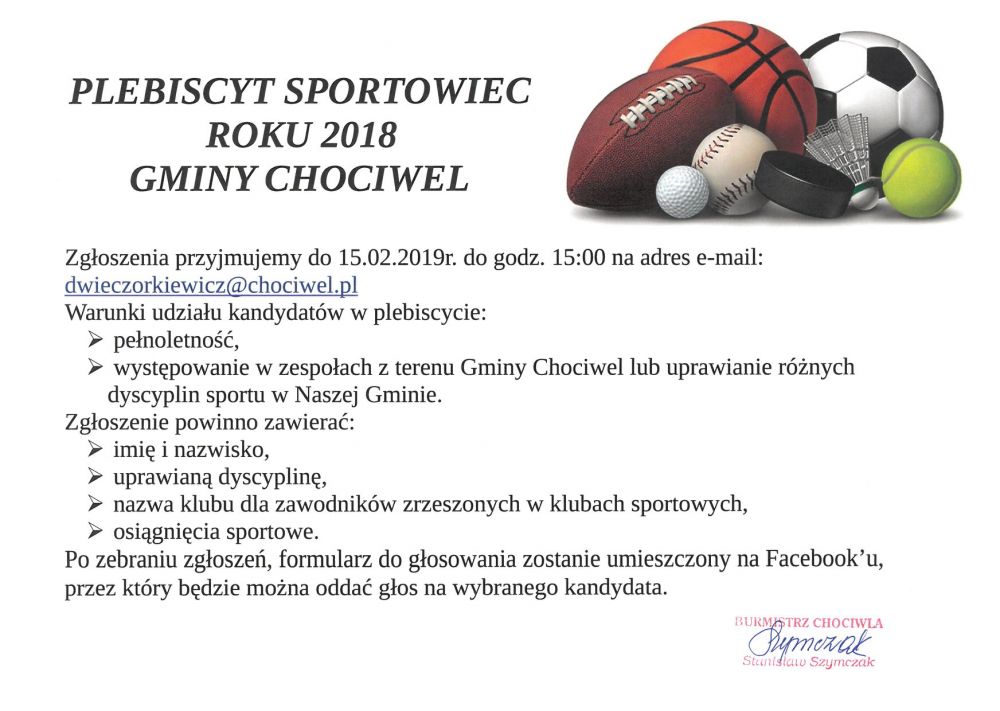 Sportowiec roku Gminy Chociwel