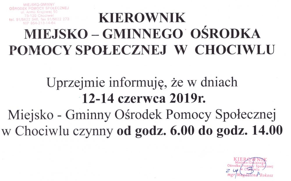 godziny pracy mgops
