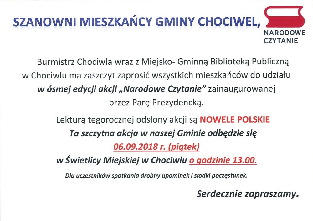 Narodowe Czytanie 2019