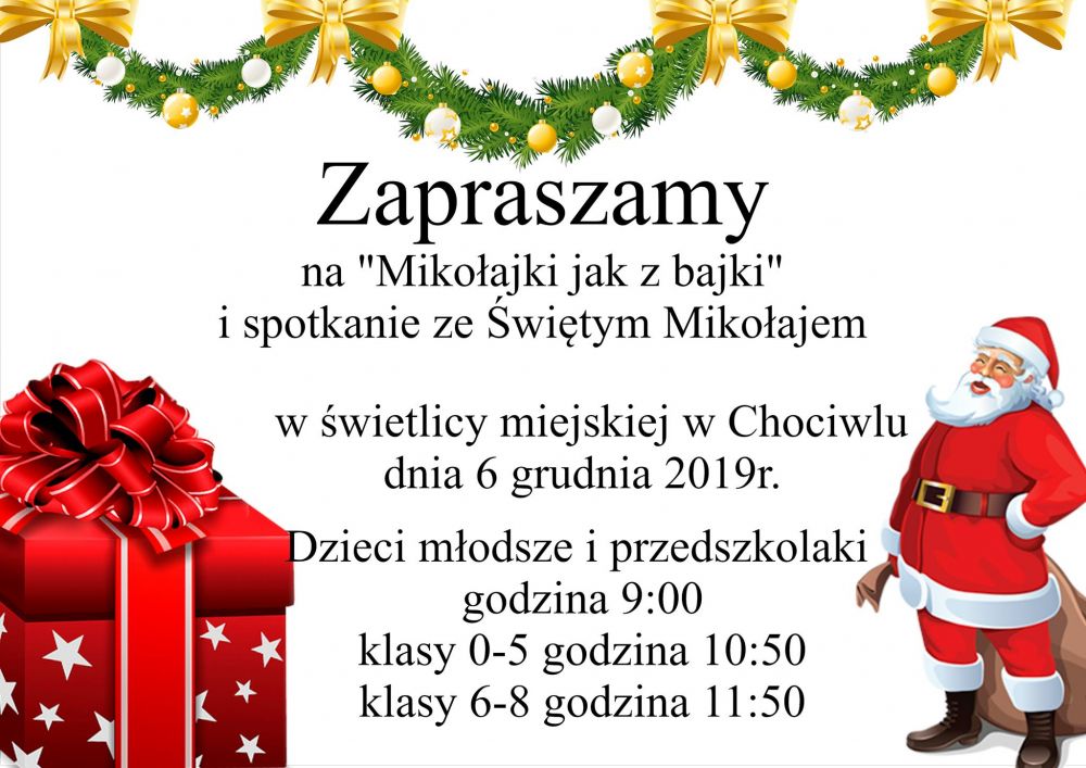 Zapraszamy na spotkanie z Mikołajem