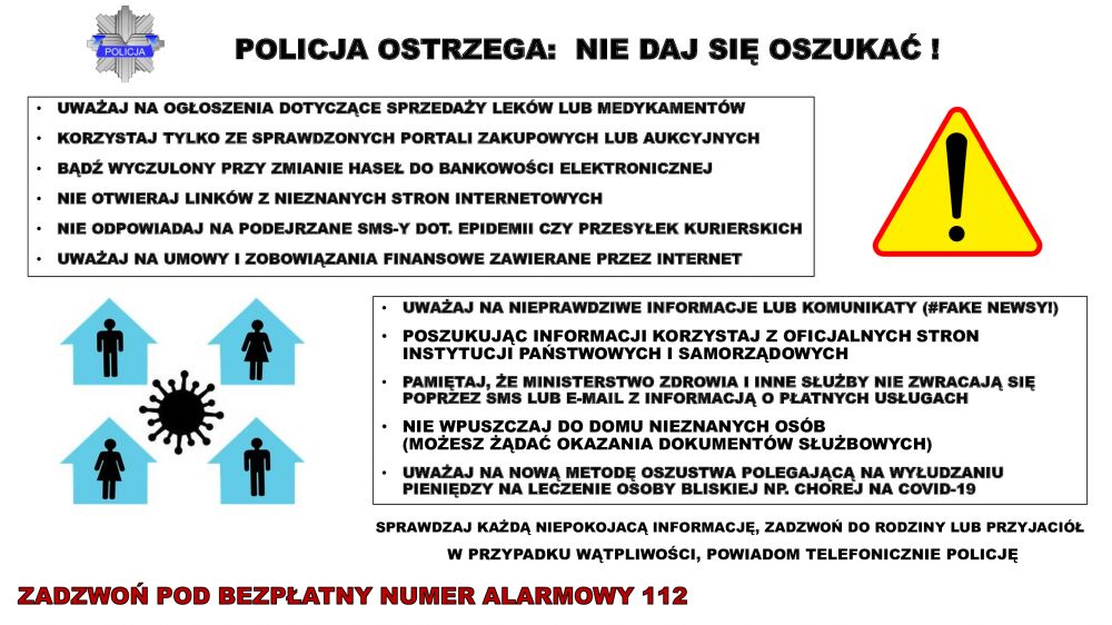 Policja ostrzega: nie daj się oszukać!