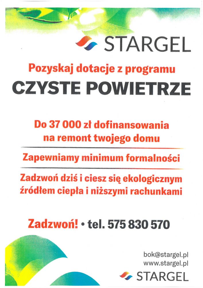 Pozyskaj dotacje z programu "Czyste Powietrze"