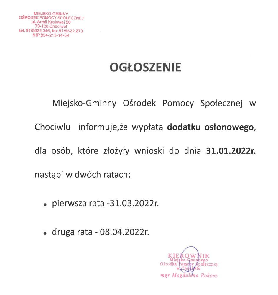 Dodatek osłonowy