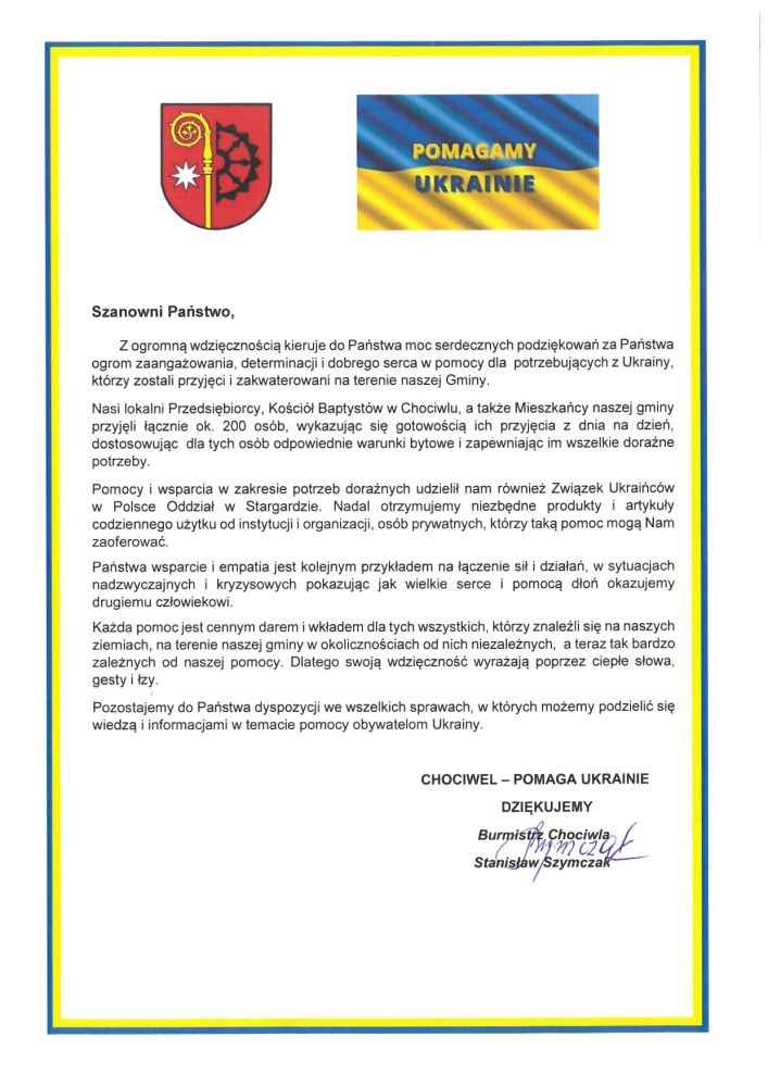 Podziękowania