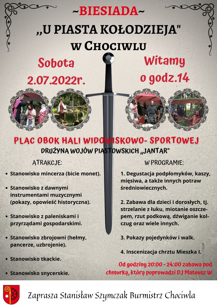 Zapraszamy na "Biesiadę u Piasta Kołodzieja"