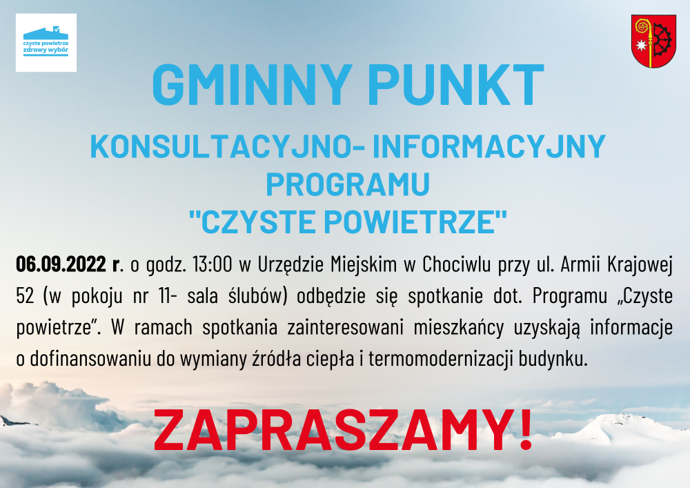 Program „Czyste powietrze” - spotkanie informacyjne