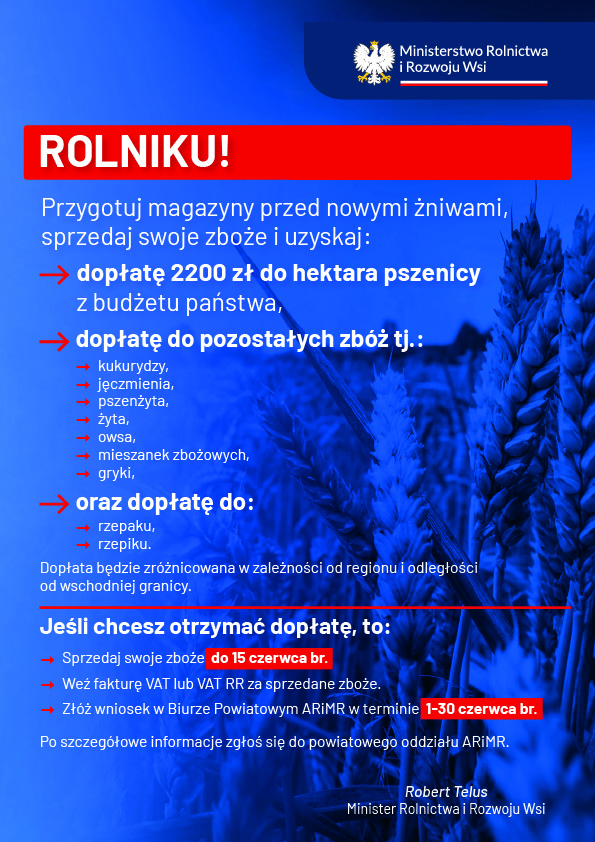 Rolniku! Przygotuj magazyny przed żniwami