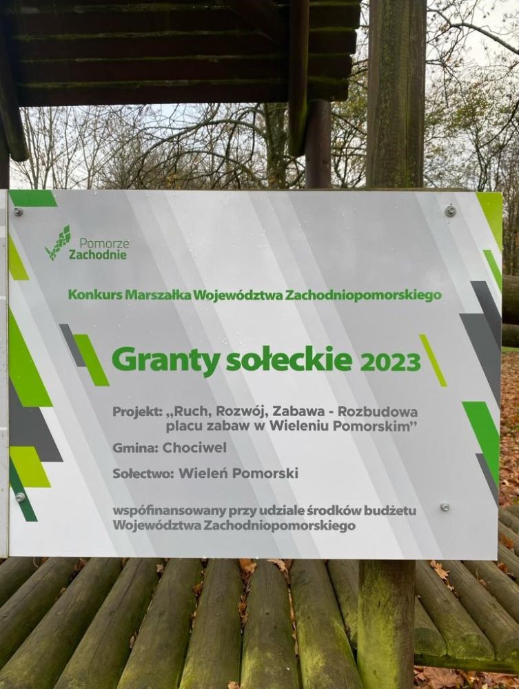 Grant Sołecki 2023 zrealizowany w Wieleniu Pomorskim