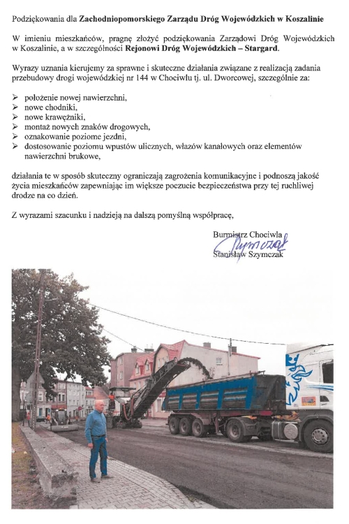 Przebudowa drogi wojewódzkiej nr 144