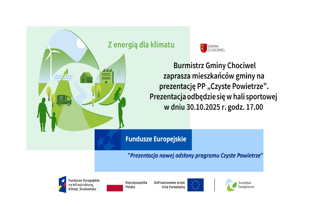 Zaproszenie na prezentację programu "Czyste Powietrze"
