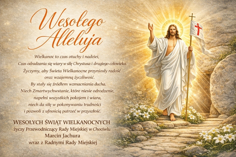 Życzenia na Święta Wielkanocne od Przewodniczącego Rady Miejskiej