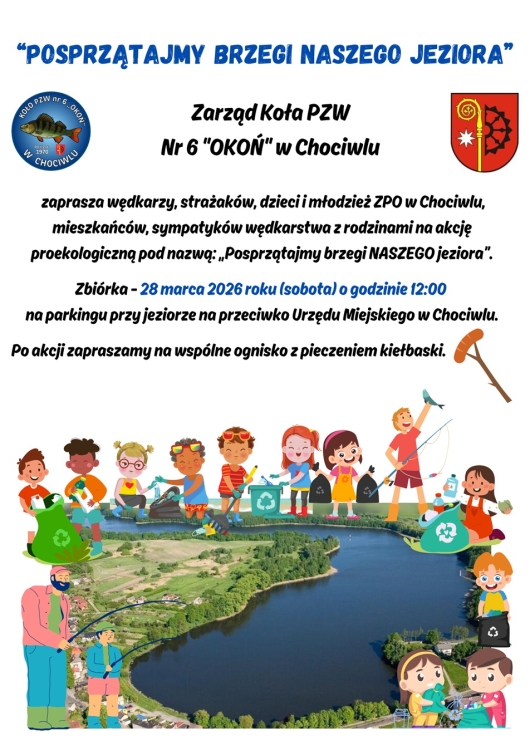 Posprzątajmy brzegi naszego jeziora 